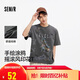 森馬（Semir）短袖T恤男手繪涂鴉搖滾風(fēng)上衣2025純棉夏裝街頭潮流109325100117 