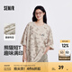 森馬（Semir）短袖T恤男熊貓字母滿印情侶裝oversize夏季上衣設計感小眾潮 咖色調(diào)00355 M