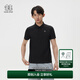 KOLON SPORT/可隆戶外POLO衫 男子接觸涼感防曬UPF50+冷黑功能短袖上衣 LHPT5AN007-BK 黑色 XL180/100A