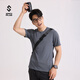 SANFO PLUS三夫戶(hù)外輕鋒速干T恤短袖圓領(lǐng)夏透氣戶(hù)外運動(dòng)訓練作戰衫吸濕 煙灰 L