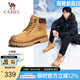 駱駝（CAMEL）【王俊凱同款】馬丁靴男秋冬2025新款大黃靴女戶外工裝靴登山鞋子 GE122W7757T 金黃色（男款） 43
