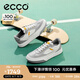 愛步（ECCO）休閑鞋 2025年夏季厚底板鞋軟底簡(jiǎn)約撞色男鞋 街頭球鞋539804 白色/鴿子灰/水泥灰53980452475 41