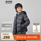 波司登（BOSIDENG）25新款庫洛米聯(lián)名輕薄羽絨服男女兒童5A抗菌連帽外套T250135550XS 【反季熱銷】鈦金深灰8916 165 /84A 約 155-165cm 54kg