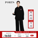 PORTS寶姿商場(chǎng)同款早春新品女裝ROBBI聯(lián)名連帽衛(wèi)衣SP8N003RCC064 黑色 L