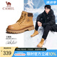 駱駝（CAMEL）王俊凱同款馬丁靴男鞋冬季男女款時(shí)尚大黃靴子男士戶外徒步登山鞋 GE122W7757T 金黃色（男款） 38