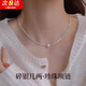 須橘施家珍珠吊墜碎銀幾兩項(xiàng)鏈女士小眾高級(jí)感仿珍珠鎖骨鏈送老婆禮物 碎銀幾兩珍珠項(xiàng)鏈Y128
