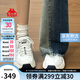 卡帕（Kappa）官方背靠背女鞋老爹鞋女夏季厚底透氣運(yùn)動(dòng)鞋子女 經(jīng)典白 37