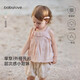 babylove【清倉】女寶寶吊帶背心夏季純棉紗布無袖t恤嬰幼兒洋氣甜美上衣