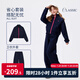NAVIGARE意大利小帆船童裝女童套裝兒童衛(wèi)衣兩件套中大童長(zhǎng)袖褲子套裝5 深藍(lán)戶外植物 165