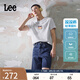 Lee涼涼褲903寬松直筒五袋款中藍色輕薄男牛仔短褲休閑潮流A06374 中藍色 30