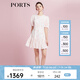 PORTS寶姿商場同款春季新款優(yōu)雅花卉印花短袖短連衣裙SD8D053PPC032 海棠+白 M (6)
