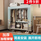 蝸家免安裝折疊衣柜出租房簡(jiǎn)易衣柜宿舍衣服柜雙人布衣柜大號臥室衣柜 北極熊【折疊款-長(cháng)130cm】