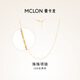 曼卡龍18K金項鏈珠珠項鏈素鏈簡(jiǎn)約diy項鏈鎖骨鏈搭配吊墜禮物送女友 18K金珠珠項鏈