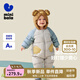 迷你巴拉巴拉【三防】羽絨連體衣嬰兒衣服寶寶爬服加厚2025秋冬新款 淺灰20045 73