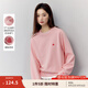 茵曼（INMAN）寬松減齡繡花衛(wèi)衣女2025春季新款百搭慵懶風(fēng)舒適休閑套頭衫 粉紅色 M