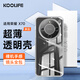 KOOLIFE適用 榮耀X70手機(jī)殼保護(hù)套 華為honor榮耀X70手機(jī)套鏡頭全包簡(jiǎn)約親膚透明軟殼淡化指紋外背殼