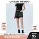 UR2025春季新款女裝潮流休閑百搭破洞毛須牛仔短褲UYY850004 黑色 26