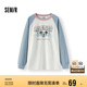 森馬（Semir）迪士尼米奇家族合作系列長(zhǎng)袖T恤女2025oversize春裝109125101012