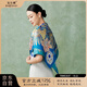 寶石蝶真絲絲巾100%桑蠶絲雙面圍巾披肩女生媽媽生日禮物禮盒/鳳冠霞帔2