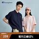 Champion冠軍短袖POLO衫男2025春季新款情侶基礎翻領T恤簡約休閑 粉色 M