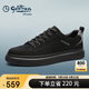 金利來(lái)（goldlion）男鞋男士板鞋時(shí)尚個(gè)性舒適系帶休閑鞋G500330318AAA黑色40