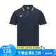 MIZUNO美津濃速干男女運(yùn)動(dòng)短袖T恤專業(yè)品牌簡(jiǎn)約清爽羽毛球服POLO衫 藏青C2CA46Z214 XL