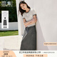 香影時尚休閑套裝裙女夏季2025新款工裝半身裙t恤兩件套整套穿搭 中灰 S 155/80A/85-95斤