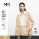 麥檬MM春秋冰絲米色通勤高級(jí)簡(jiǎn)約正肩西裝西服外套女 米色上衣5992110681 M