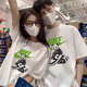 耐克（NIKE）男裝女裝情侶款運動套裝 25春新款舒適透氣印花短袖上衣 白色/男女同款/單件 L