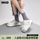 MIO[丁程鑫同款]米奧貝殼頭包頭拖鞋加絨情侶溶解鞋半拖女夏季外穿 米白色 36