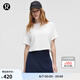 lululemon丨All Yours 女士棉混紡短款 T 恤 LW3JSJS 白色 S