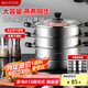 美廚（maxcook）三層蒸鍋 26cm不銹鋼蒸鍋加厚復(fù)底蒸煮兩用 電磁爐燃?xì)馔ㄓ? title=