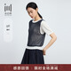 水云間·SHUI YUN JIAN女裝 圓領(lǐng)三醋酸天絲疊穿休閑針織衫上衣2025夏季新款 藏青 L