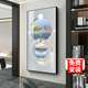 詩(shī)六藝家飾玄關(guān)裝飾畫(huà)現代輕奢高級感過(guò)道走廊盡頭背景墻壁畫(huà)正對入戶(hù)門(mén)掛畫(huà) 福祿高升 80*160cm 晶瓷畫(huà)+鋁合金邊框