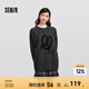 森馬毛衣女中長(cháng)款寬松落肩圓領(lǐng)毛衫休閑慵懶2024新款冬季提花衣服 中花灰00513 175/96A/XXL