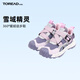 探路者（TOREAD）旗艦 兒童運動(dòng)鞋男女中大童鞋春秋款戶(hù)外加絨徒步鞋 淺粉紫色 35