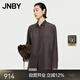 JNBY/江南布衣秋冬新品襯衫女薄款靜奢優(yōu)雅寬松長袖H型5O7210690 206/深褐 M