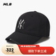MLB男女棒球帽 情侶軟頂鴨舌帽 簡約百搭遮陽帽3ACPA024N-50BKS-F