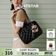 歐時納（JUST STAR）【徐璐同款】包包女款2025年新款輕奢侈吐司包托特包生日禮物女包 松露黑大號【可放A4、13寸電腦】 時尚高端品牌生日禮物送女友老婆
