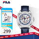 斐樂（FILA）手表機(jī)械風(fēng)鏤空潮流男款學(xué)生送男友夜光腕表 白藍(lán)6551-002