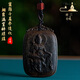 等妃越南正宗順化黑奇楠象神吊墜棋楠真品藥香沉香普賢菩薩觀音手把件 約60*40mm*18G