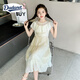 Dudant國際品牌女童夏季裙子2025新款禮服連衣裙洋氣女大童夏款長裙 米白 130 cm