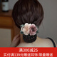 向晚 發(fā)夾頭花女復(fù)古銀行酒店職業(yè)花朵發(fā)網(wǎng)護(hù)士盤發(fā)網(wǎng)兜后腦勺發(fā)飾 