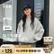 森馬外套女短款寬松純色夾克2025春秋復(fù)古休閑棒球領(lǐng)109125108005