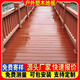 塑木地板戶(hù)外棧道露臺花園二代共擠木塑板室外景區庭院防腐木地板