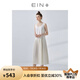 EIN【風(fēng)琴褶天使裙】EIN言絲棉長(zhǎng)款純色無袖百褶連衣裙女夏秋款 象牙白 L