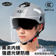 AD新國標A類(lèi)電動(dòng)車(chē)頭盔3C認證男女士夏季防曬電瓶車(chē)安全帽男款四季通用輕便半盔摩托車(chē)頭盔815魔法灰