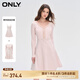 ONLYONLY時尚針織收腰傘裙套裝短裙連衣裙女|124107001 A19 白堊粉色CHALK PINK S (160) 80A