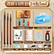 得力（deli）24色國畫顏料初學(xué)者套裝固體中國畫國畫用品工具全套美術(shù)專用毛筆畫畫小學(xué)生兒童國畫材料一整套 三層工具箱套裝 24色5ml-送13件好禮