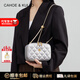 CAHOE KULLO包包女款輕奢2025新款品牌女士斜挎單肩百搭鏈條包七夕情人節(jié)禮物 銀色-CK女包送女朋友老婆生日情人節(jié)禮物